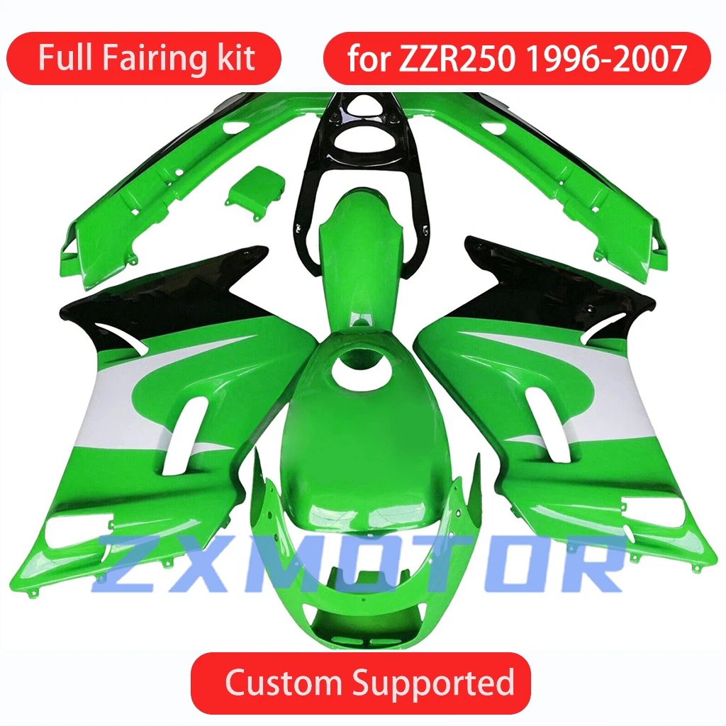 For KAWASAKI ZZR 250 1996-2007 Fairings Parts ZZR 250 96 97 98 99 00 01 02 03 04 05 06 07 Aftermarket Motorcycle Fairing Kit