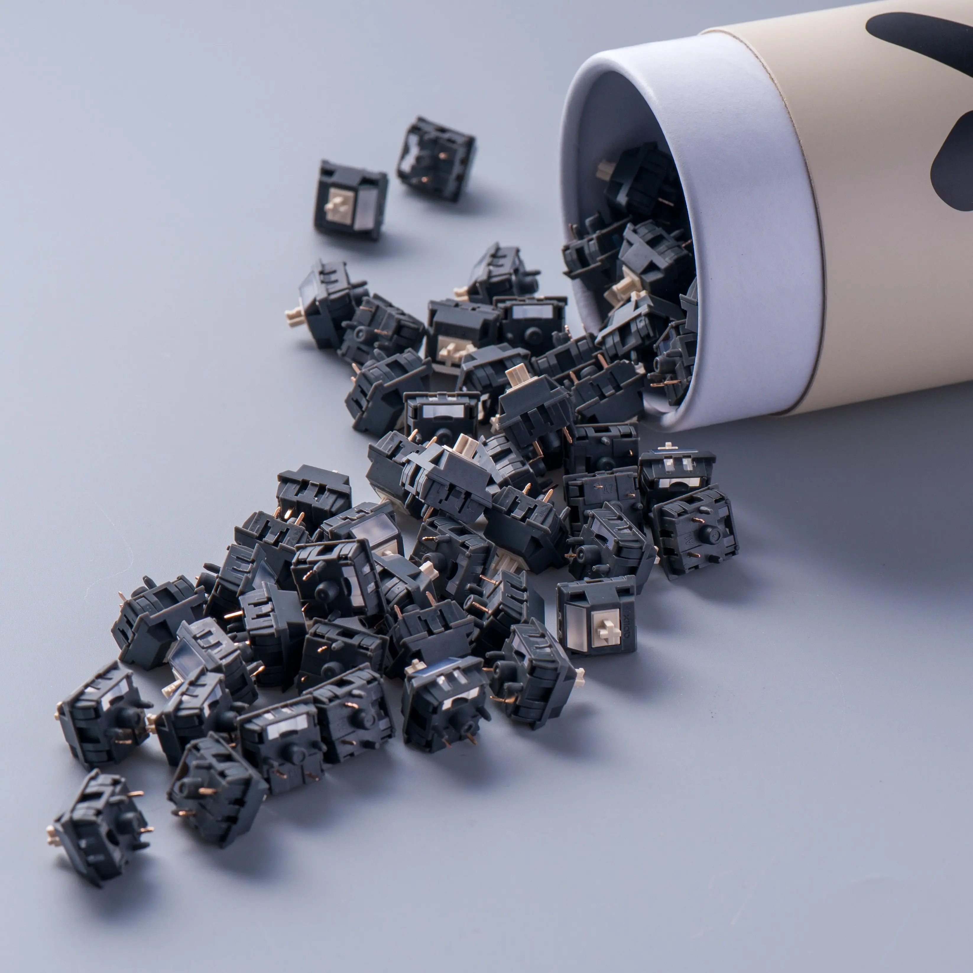 Full Nylon Linear Switches, Pre-Lubed 5-Pin HotSwap Modified Nylon Stem Keygeek for MX Mechanical Keyboard