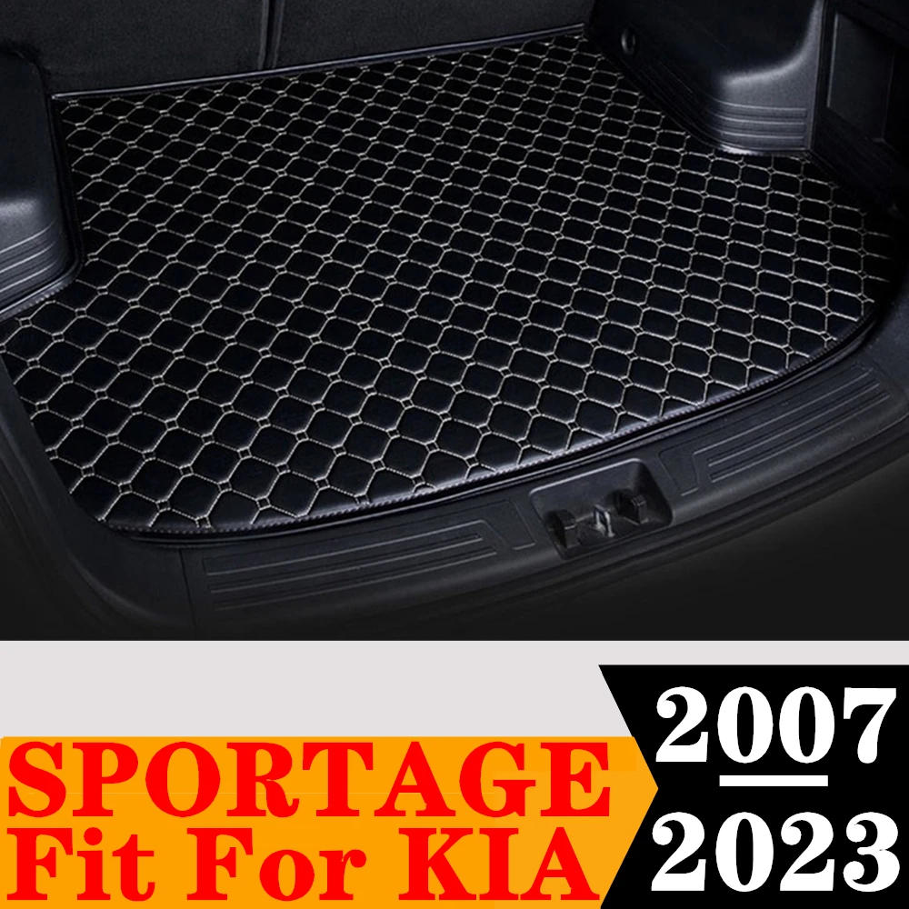 Car Trunk Mat For KIA Sportage 2023 16 2015 2014 2013 2012 2011 2010 2009 2008 2007 Rear Cargo Liner Tail Boot Tray luggage Pad