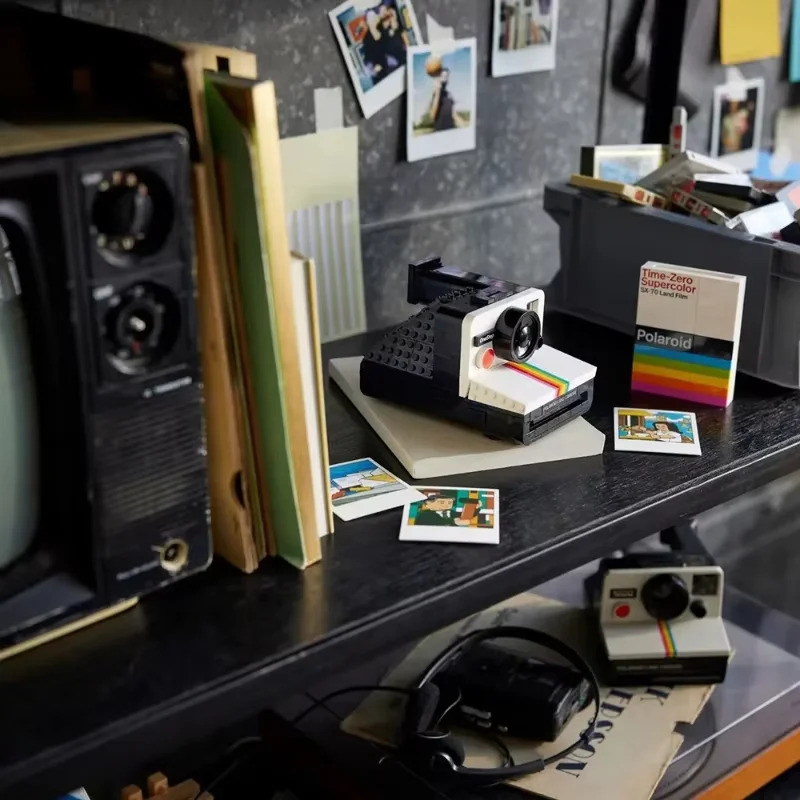 2025 جديد 21345 أفكار الإبداعية بولارويد OneStep SX-70 نموذج كاميرا اللبنات الطوب البناء للأطفال الهدايا