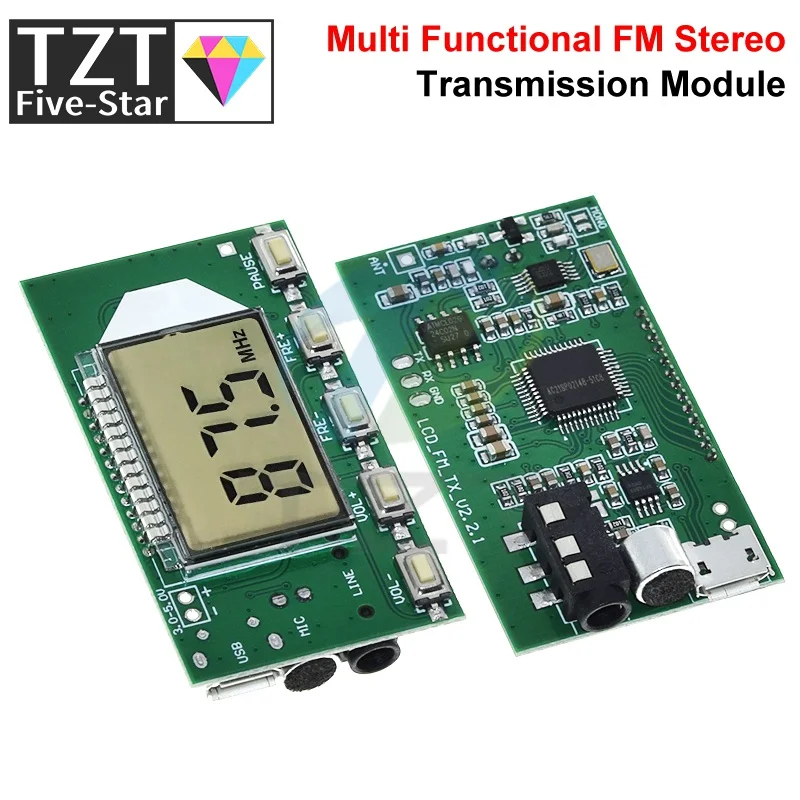1/3PCS FM Sender Modul FM Stereo Digital Sender Drahtlose Mikrofon Mikrofon Bord 3V-5V FM Modul 87,0 MHz-108,0 MHz