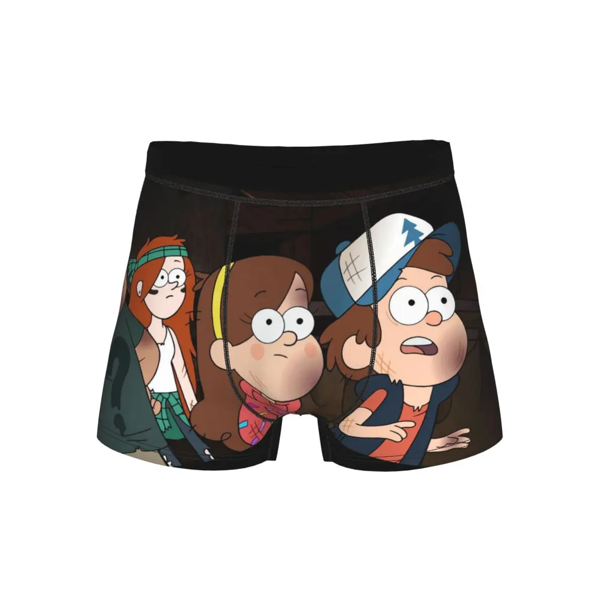 

Мужские трусы-боксеры с принтом мультфильма Gravity Falls, длинные трусы, мягкие трусы для мужчин, размеры S-XXL