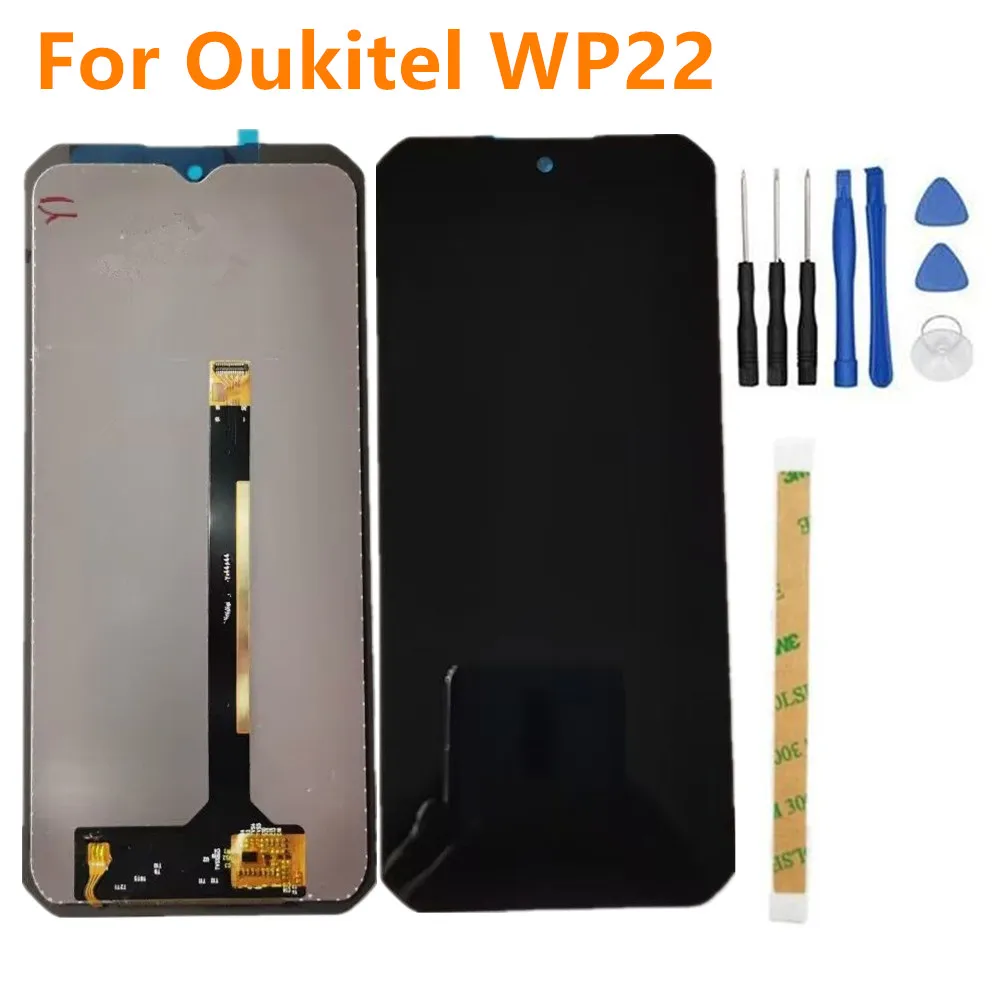 Tools+New Original For Oukitel WP22 6.58” Mobile Phone LCD Display Assembly+Touch Screen Digitizer Repair Panel Glass