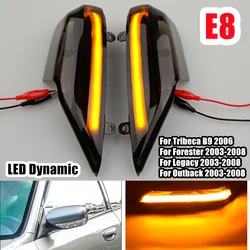 Car LED Dynamic Turn Signal Lights For Subaru Forester Side Mirror Blinker Indicator For Subaru Outback Legacy 2003-2008