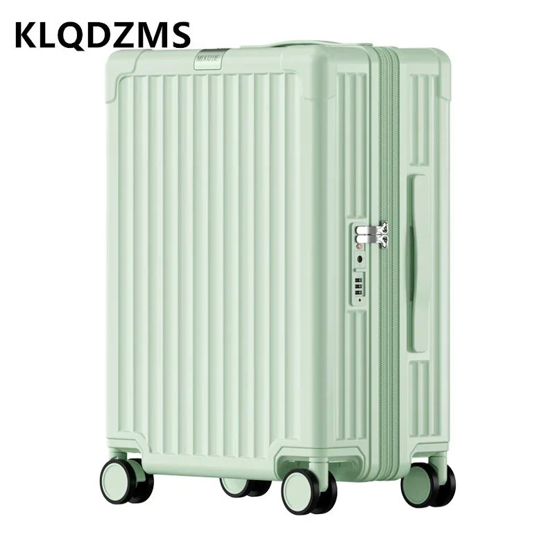 

KLQDZMS Expandable Luggage Small PC Boarding Box Travel Password Box Zipper Trolley Case 20 "24 Inch Lightweight Suitcase