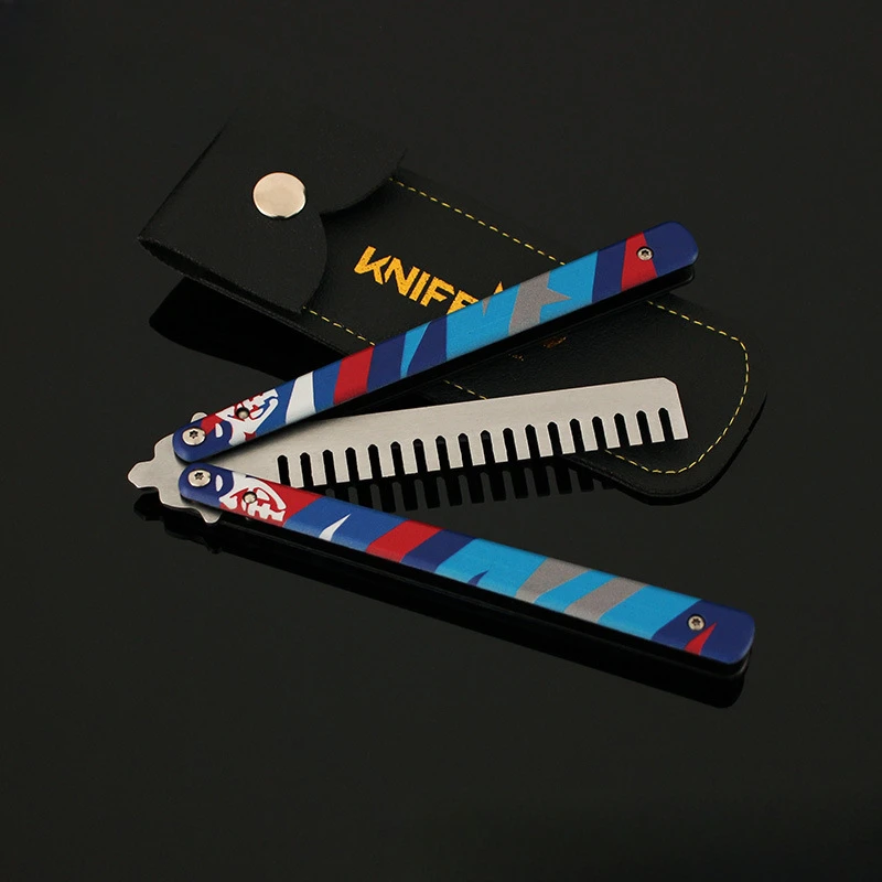 Valorant Wapen Yoru's Stijlvolle Vlinder Kam Melee Game Perifere 23 cm Metalen Balisong Trainer Model Wapen Geschenken Speelgoed voor Jongens
