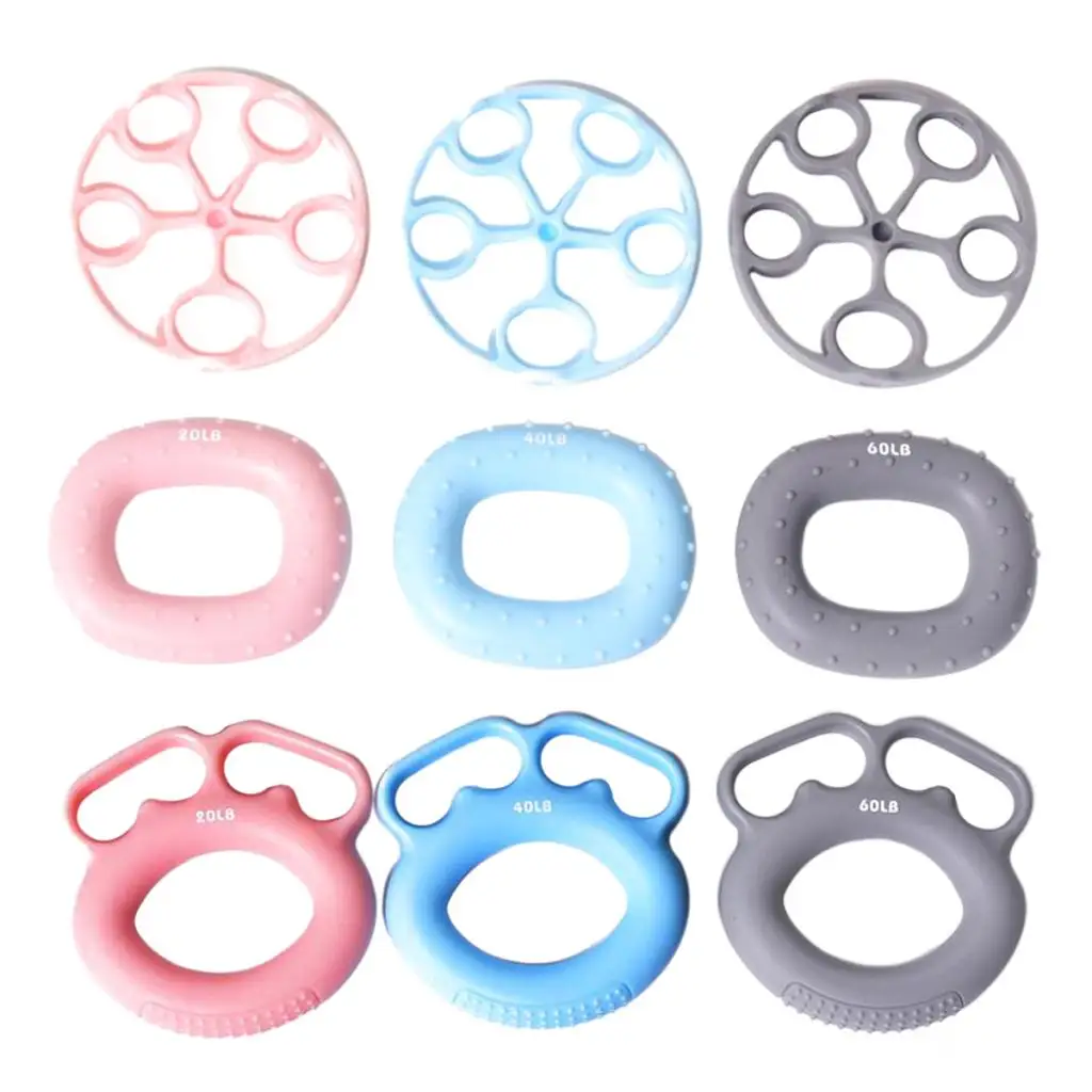 

3pcs handheld grip Strengthener Exercise Rings & Finger Extensor Loop