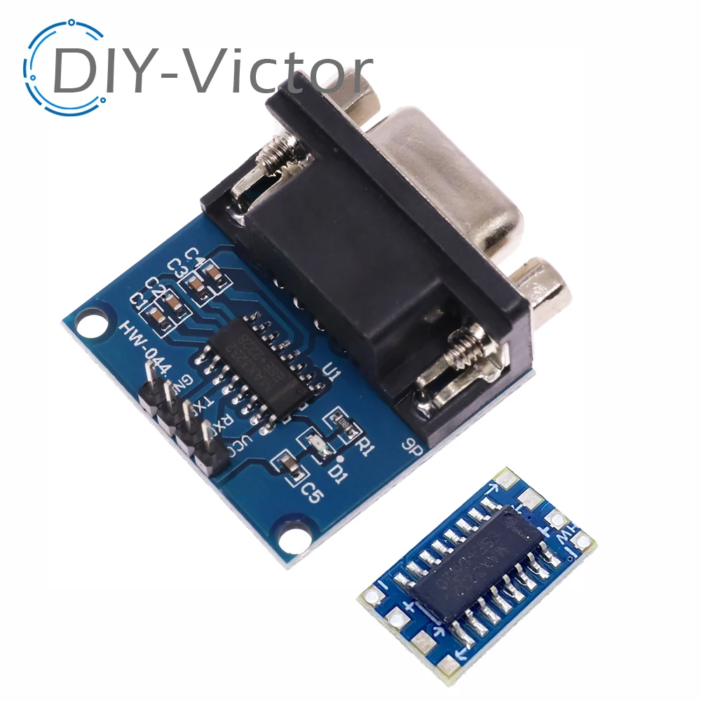 MAX3232 RS232 to TTL Serial Port Converter Module Female DB9 Connector MAX232 Flashing Board