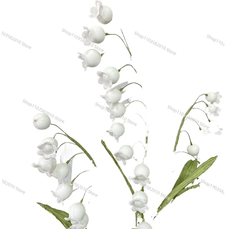 Lily of the valley wedding stage decoration flower handmade flower large art installation wedding props road wind chimes flower