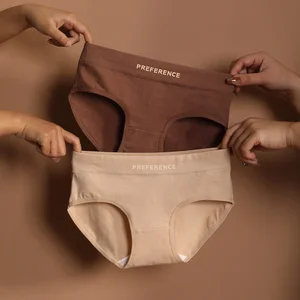سراويل رياضية غير ملحومة للنساء ملابس داخلية نسائية ناعمة ملابس داخلية من القطن الخالص ملابس داخلية مثيرة بالإضافة إلى حجم أزياء 3 قطع لكل مجموعة أعلى 10 بيع صور اللباس الداخلي الكبيرة - No6