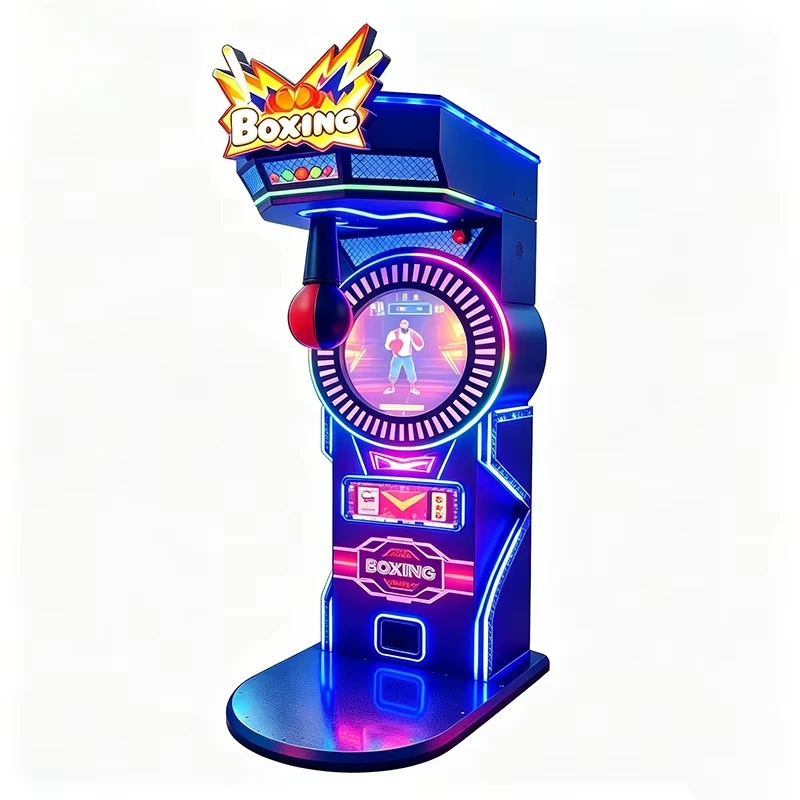 Enjoyplay 2026 Hot Sale Professional Coin Operated Punching Arcade Boxing Machine with Metal Steel Construction for Game Centers