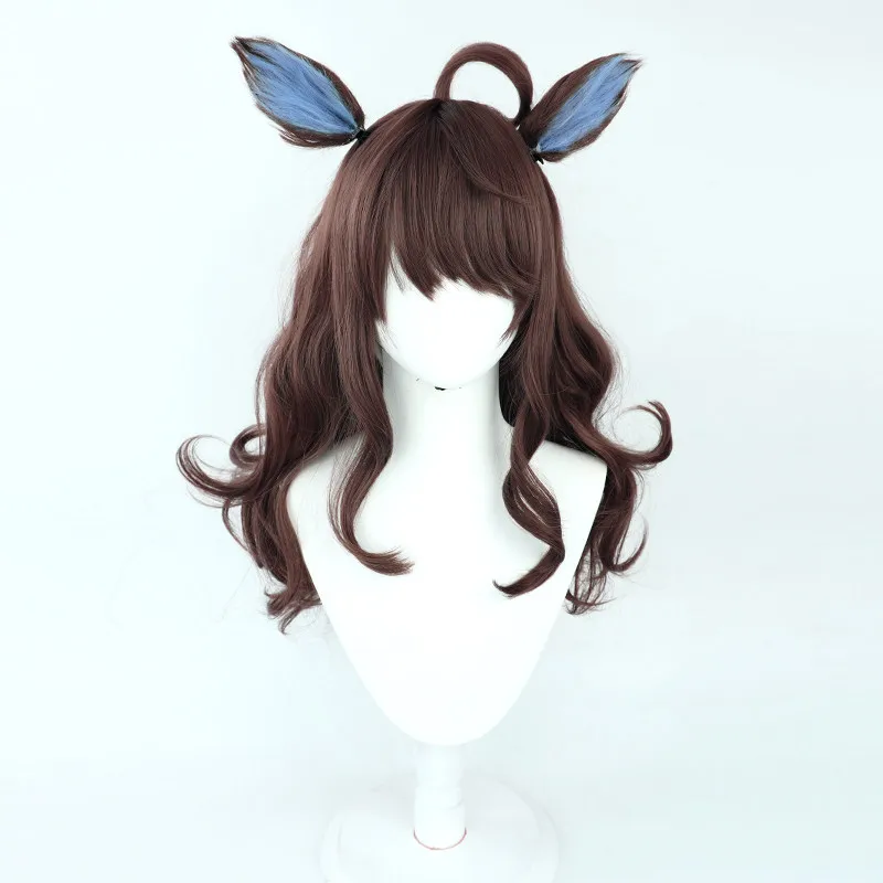 Game Umamusume Pretty Derby Daring Tact Cosplay Wig Daring Tact Hair Accessories For Comicon Party Adult