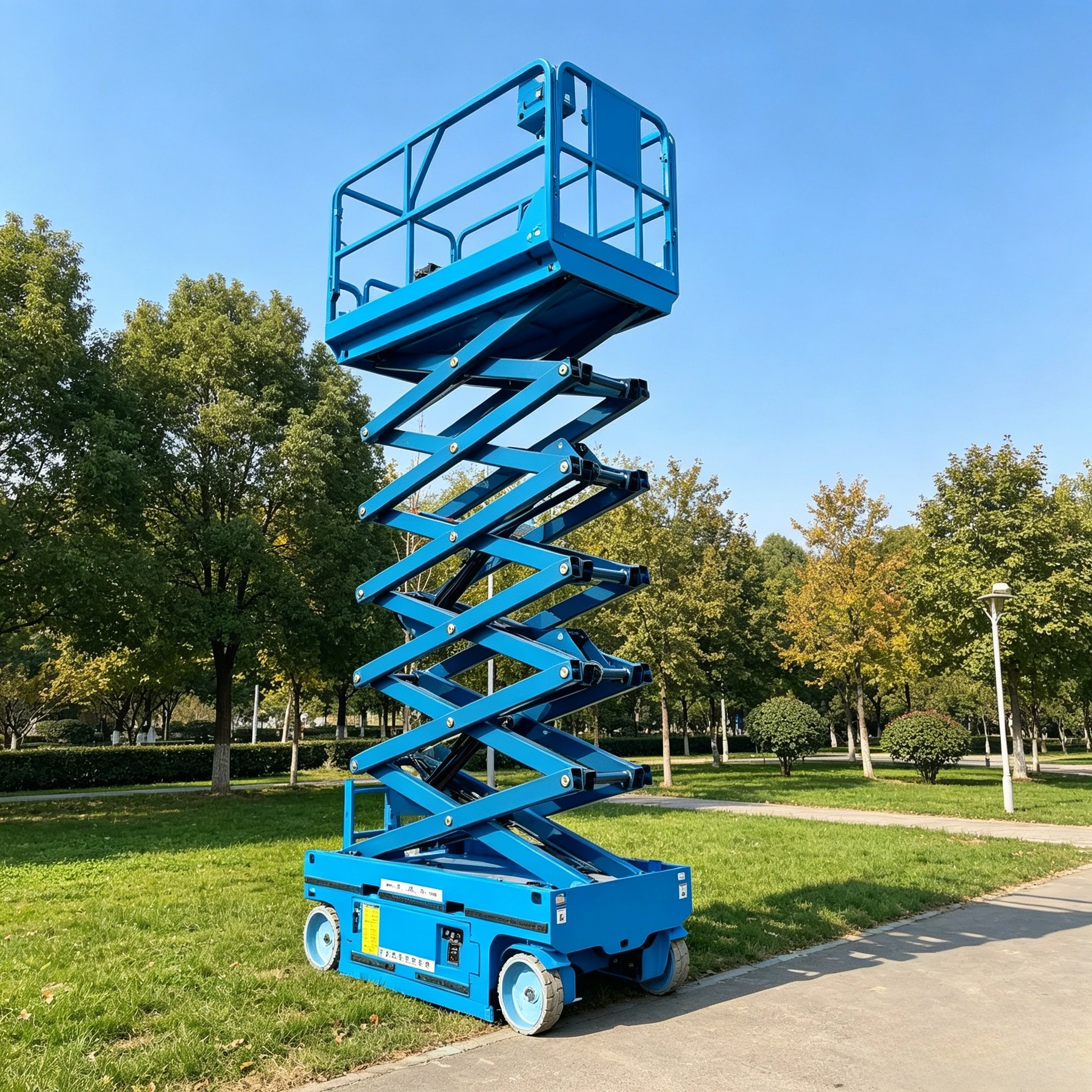 Xutai Electric Scissor Lift Trolley Easy and Flexible to Operate | Aerial Work Platform Manufacturer  Customization Available