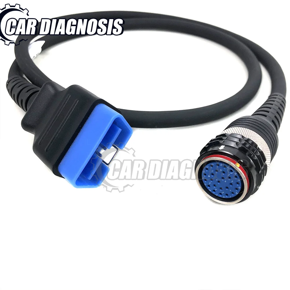 

Blue newest OBD 16 PIN Cable for vocom 88890300 VOCOM II 88890400 OBD II 16Pin truck diagnositc cable