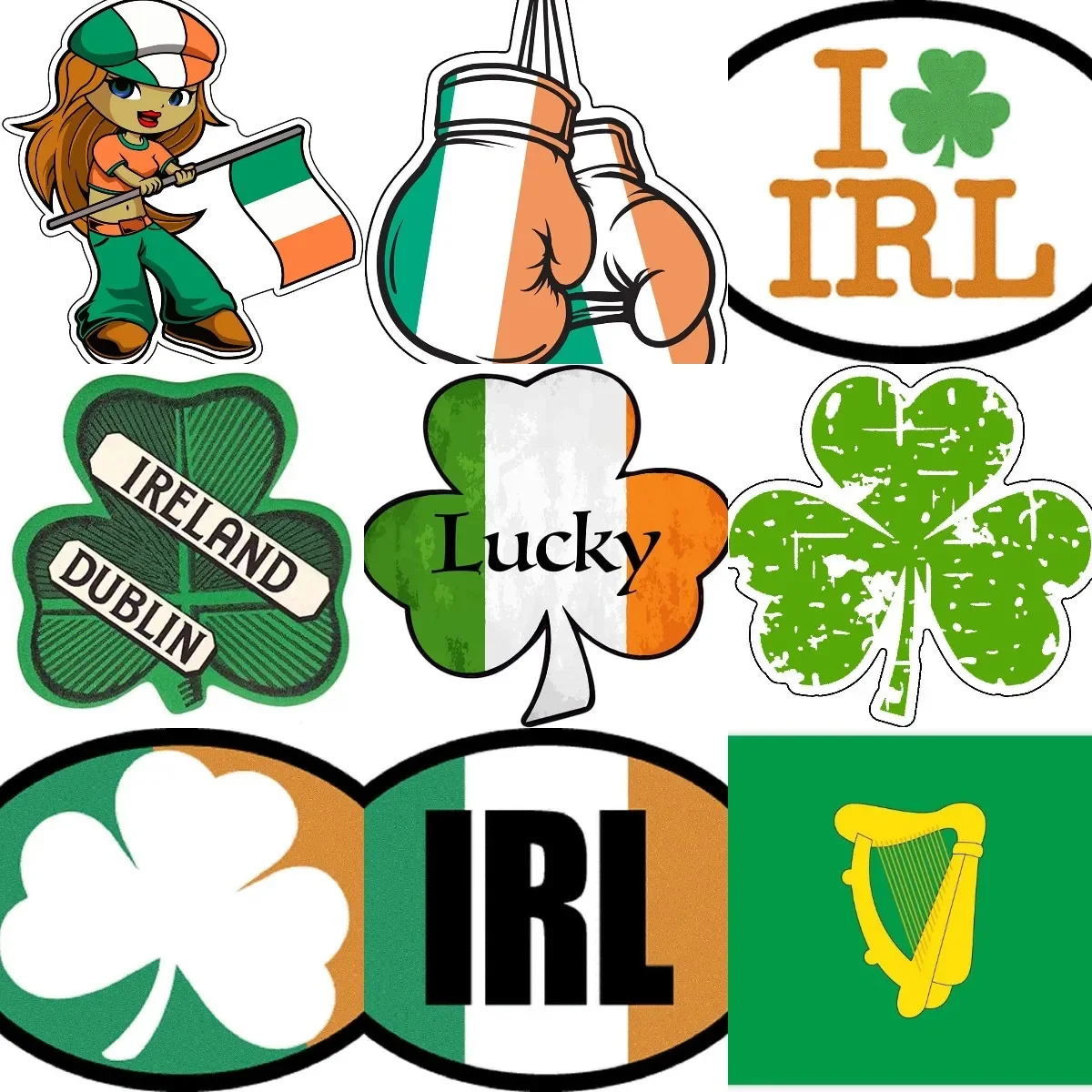 Ireland Irl Flag Lu… - image