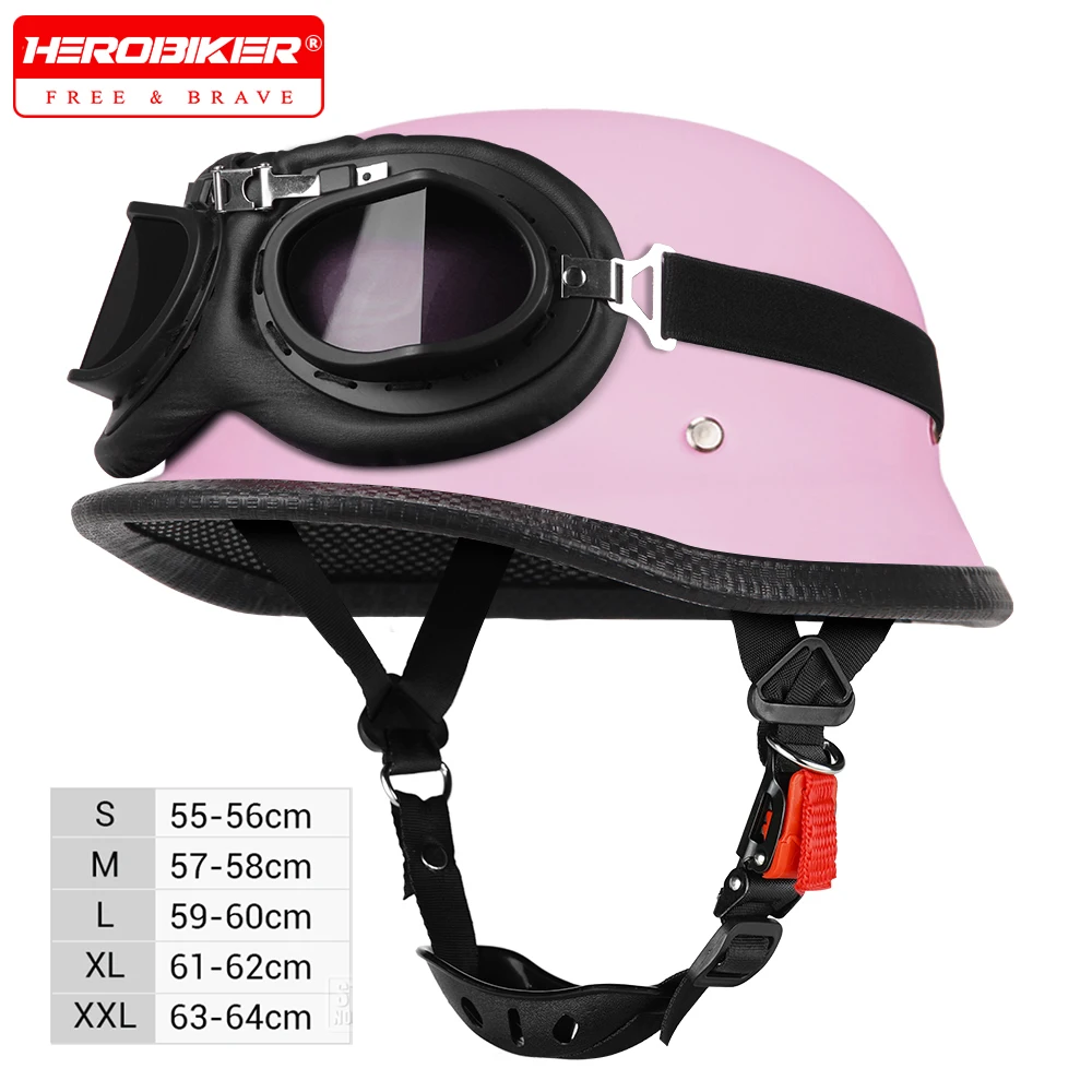 

Одобренный DOT мотоциклетный шлем, женский классический мотоциклетный шлем в немецком стиле Capacete De Moto, легкий полушлем для скутера