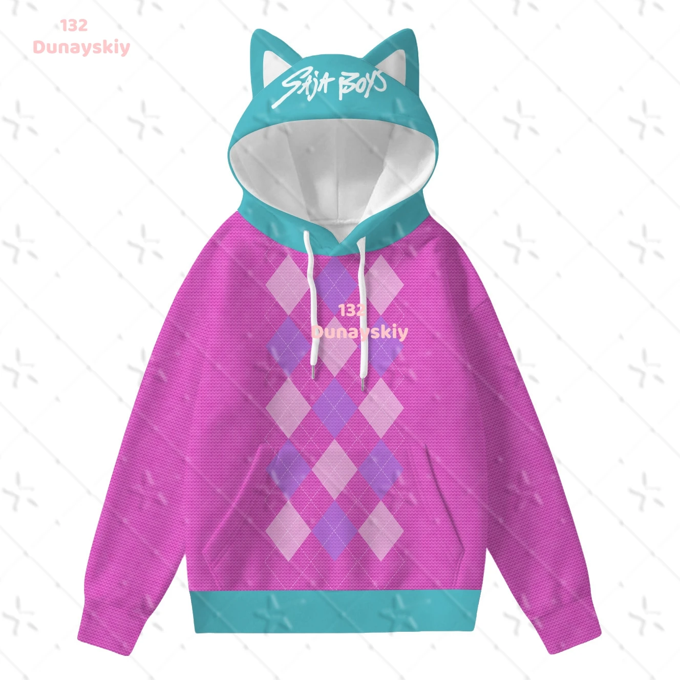 Mira Baby Cosplay Purple Pajamas Hoodie Hair Ring Suit for KPop Demon Hunters Movie Women Girls Halloween Roleplay Sleepwear