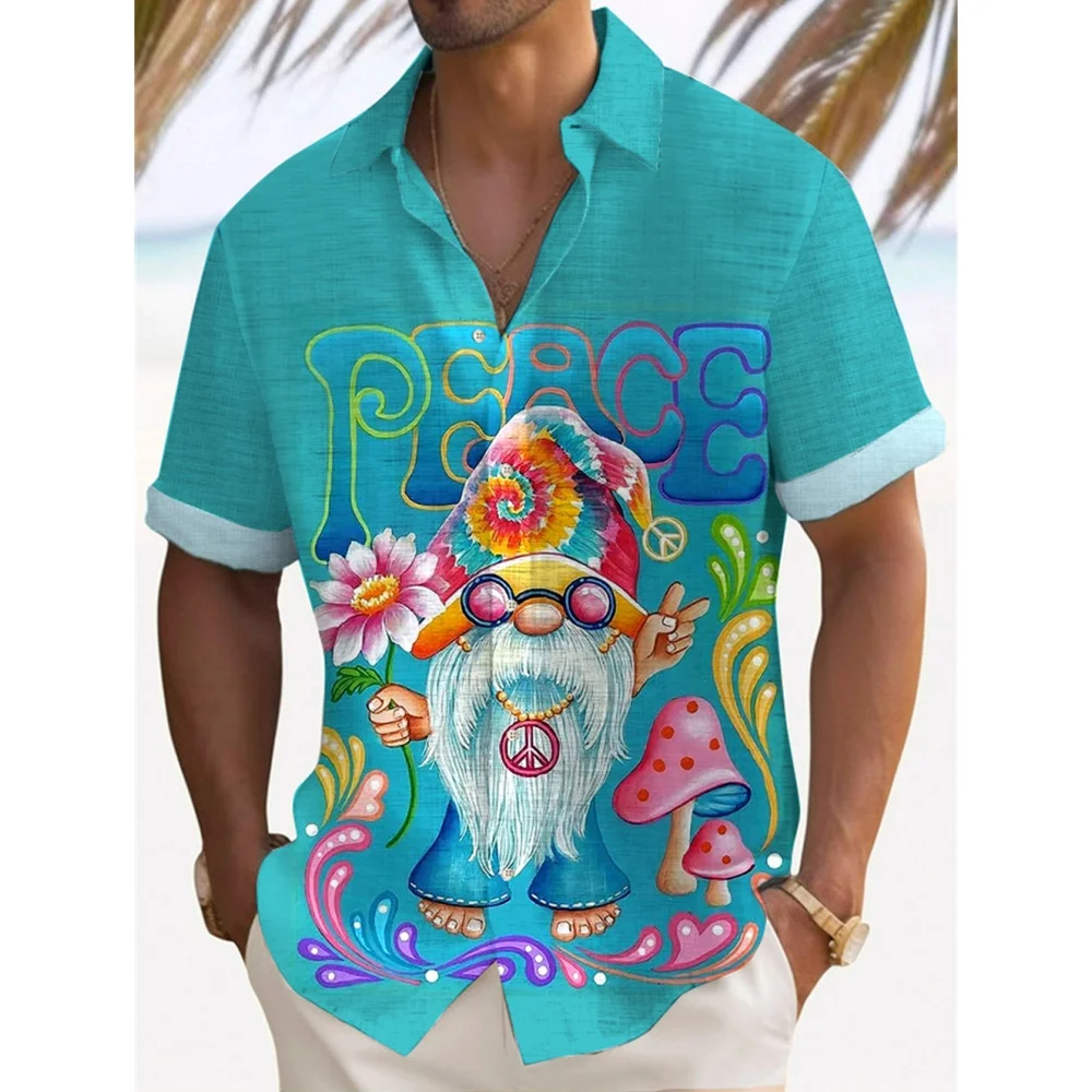 

Men's Shirt Summer Casual Fashion Short Sleeved Shirt For Men Loose Breathable Hawaiian Shirt Man Casual Men's Clothing Top