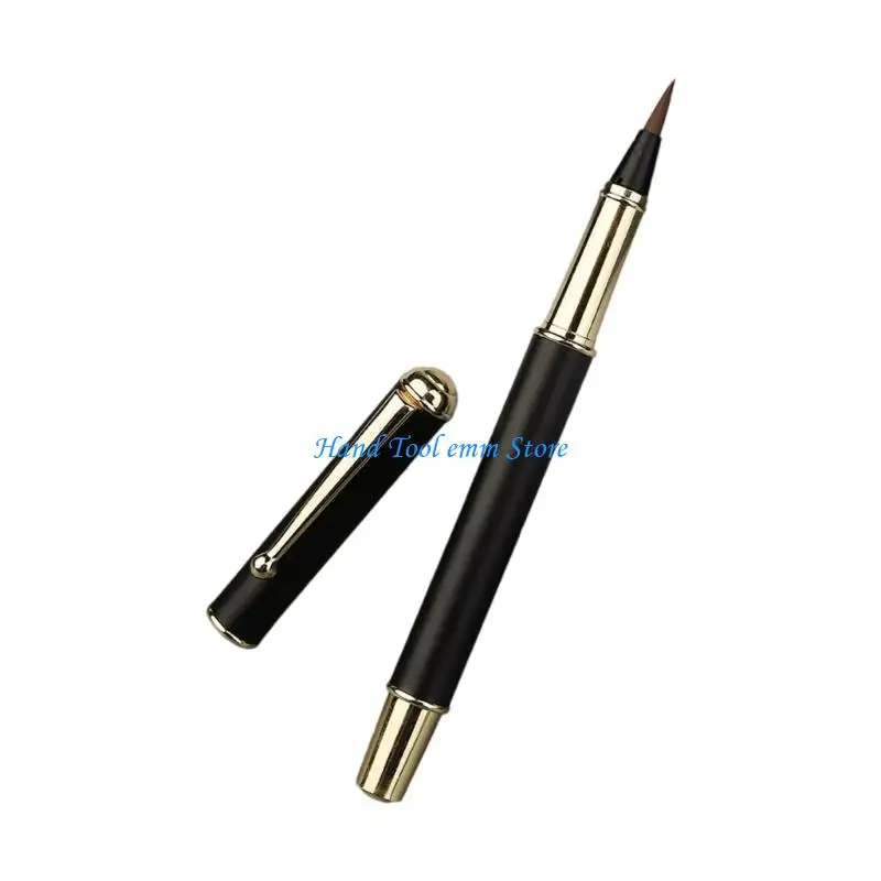 H37F Professional Small Script Writing Tool With Sturdy Metal Body And Wolf Hair Brush