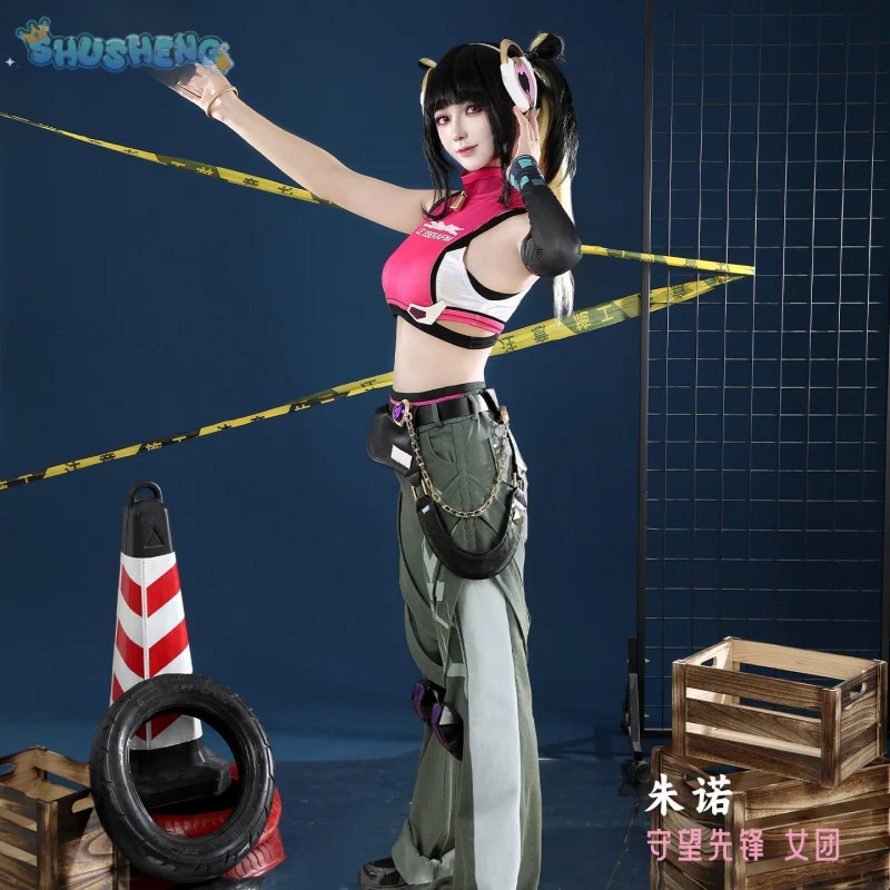 

Game Juno OVERWATCH2 Cosplay Costume Halloween party casual men women uniform jacket strapless pants prop set