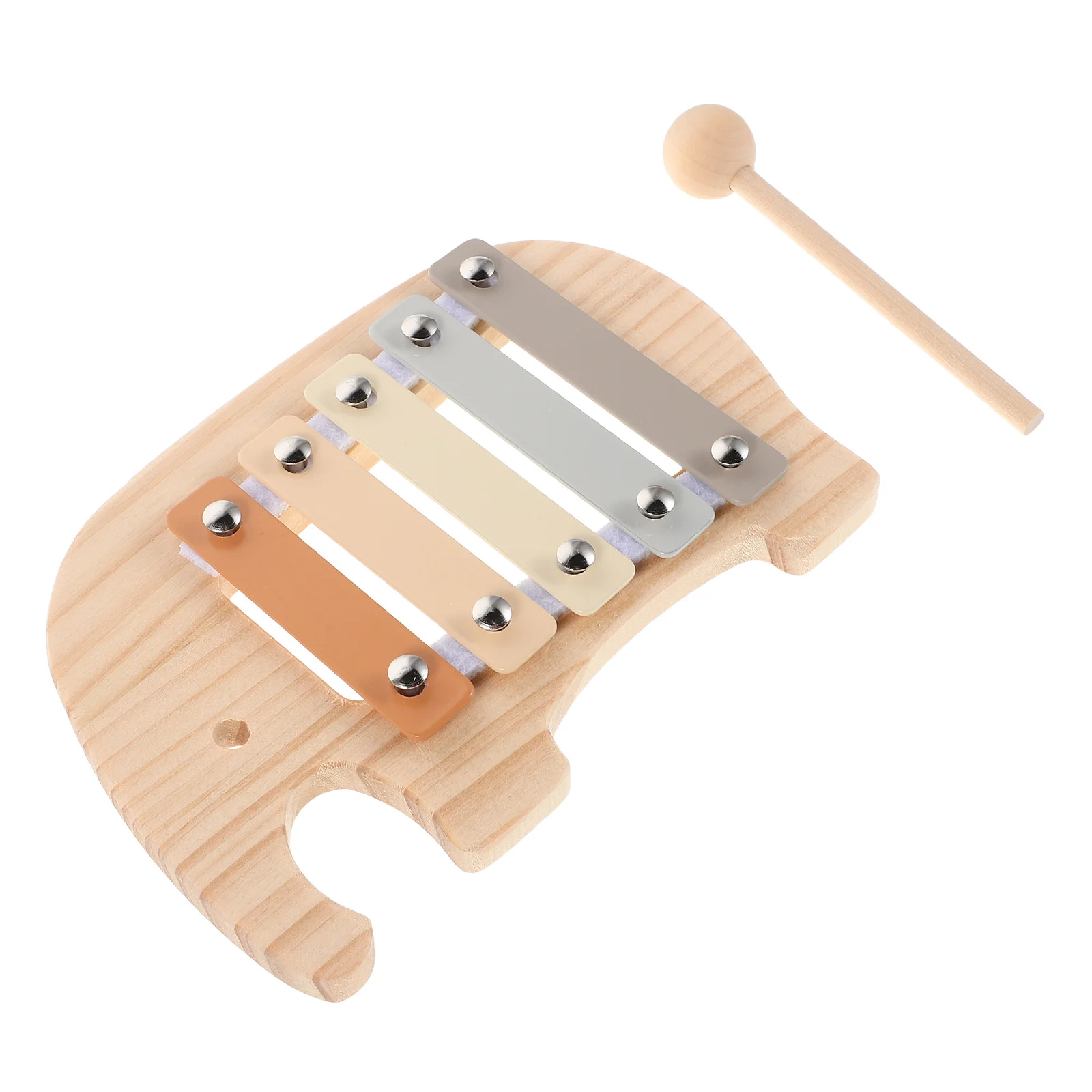 Elefant Buntes Holz-Xylophon Montessori Musikinstrument Percussion Früher Rhythmus Lernen Kinder Musikinstrument Baby