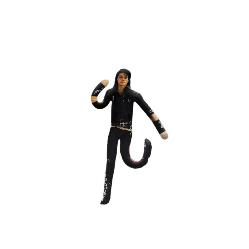 28cm New Style Michael Jackson Cosplay Prop Doll Plush Stuffed Figure Dolls Room Decoration Abstract Joint Mobility Props Gift