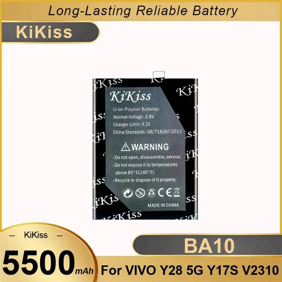 Lightweight BA10 Mobile Phone Battery High-Capacity For Vivo Y28 5G Y17S V2310 5500Mah