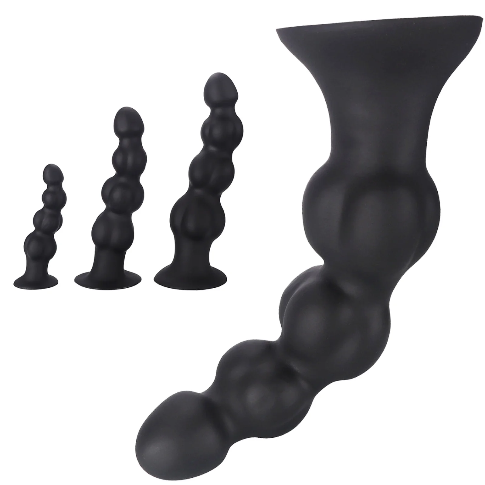 Muscle Balls Anal Beads Anal Plug Silicone Suction Cup Soft Butt Plug Adult Sex Toys Women Gay Couples Prostate Dilatdor Anal 18