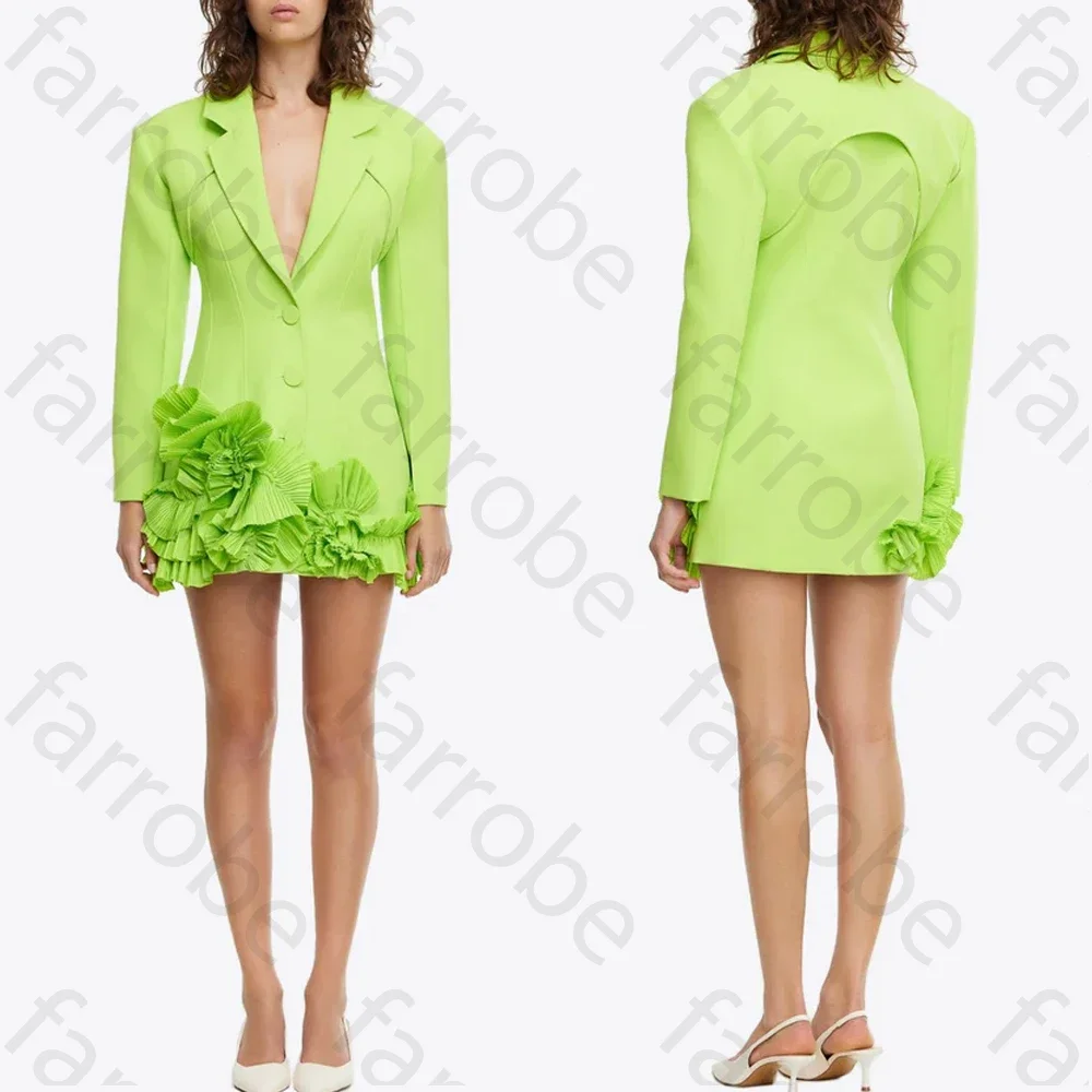 

Сексуальное элегантное мини-платье-блейзер по индивидуальному заказу, вечерние платья трапециевидной формы, вечерние изысканные платья высокого качества для выпускного вечера для женщин