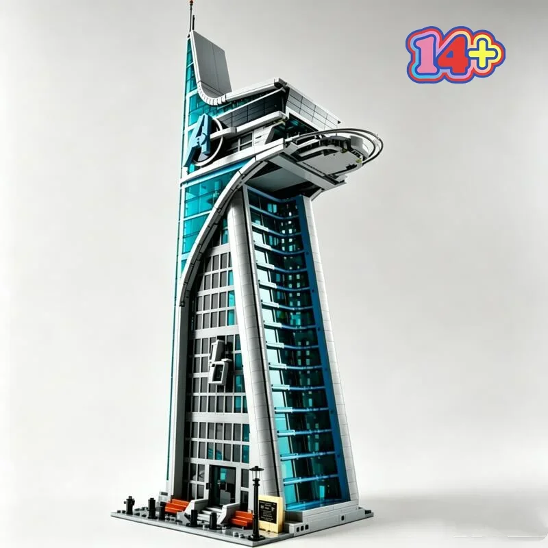 Christmas Gifts Model 5201pcs Super Hero Skyscraper Display Toys Futuristic Headquarters Tower Bricks Building Blocks for Adults