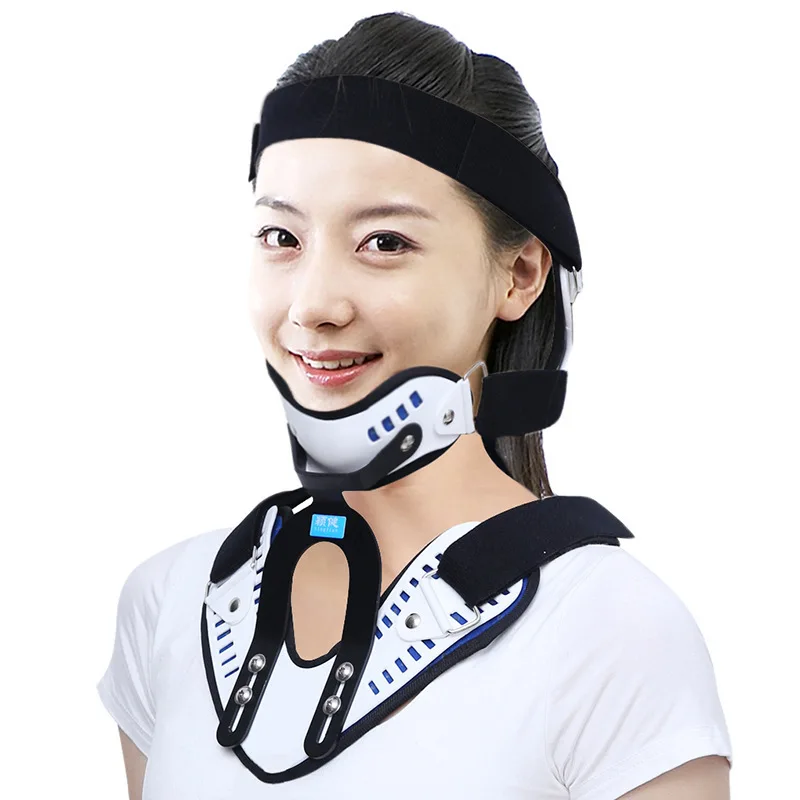 

Medical cervical brace cervical spine rehabilitation fixed retractor household men's and women's adjustable orthotics brace