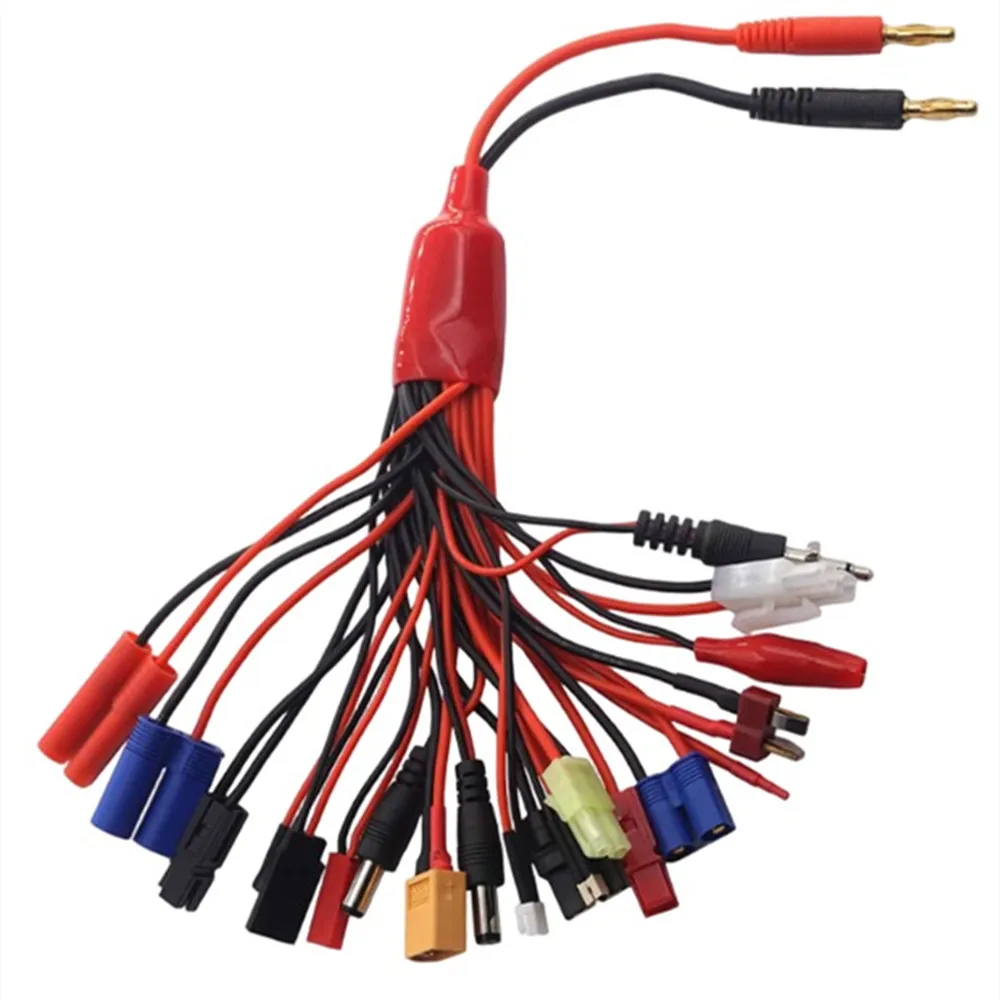 19 in 1 Multi Charger D6 Pro Balance Charge Cables XT60 silicone rubber 4.0 Banana Plug JST EC3 EC5 RC Hobbies DIY Parts 1PCS