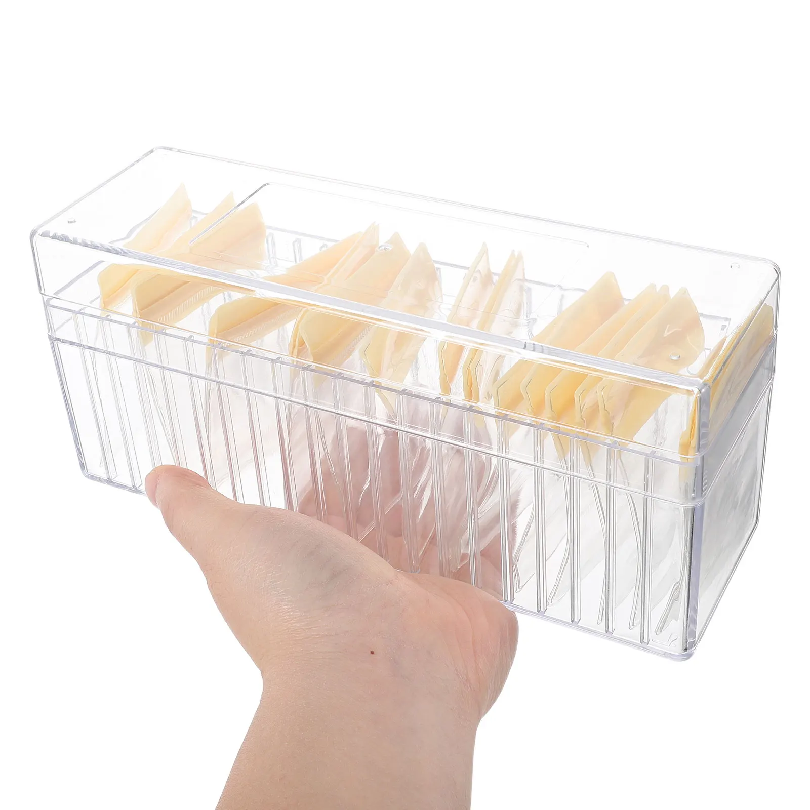 

1Set Transparent Jewelry Storage Box Clear Acrylic Display Case for Earrings Rings Necklaces with PVC Protective Bags Home