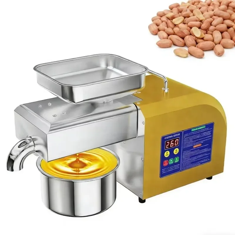 Automatic Cold Pressed Olive Oil Extractor Small Household Palm Oil Press Machine