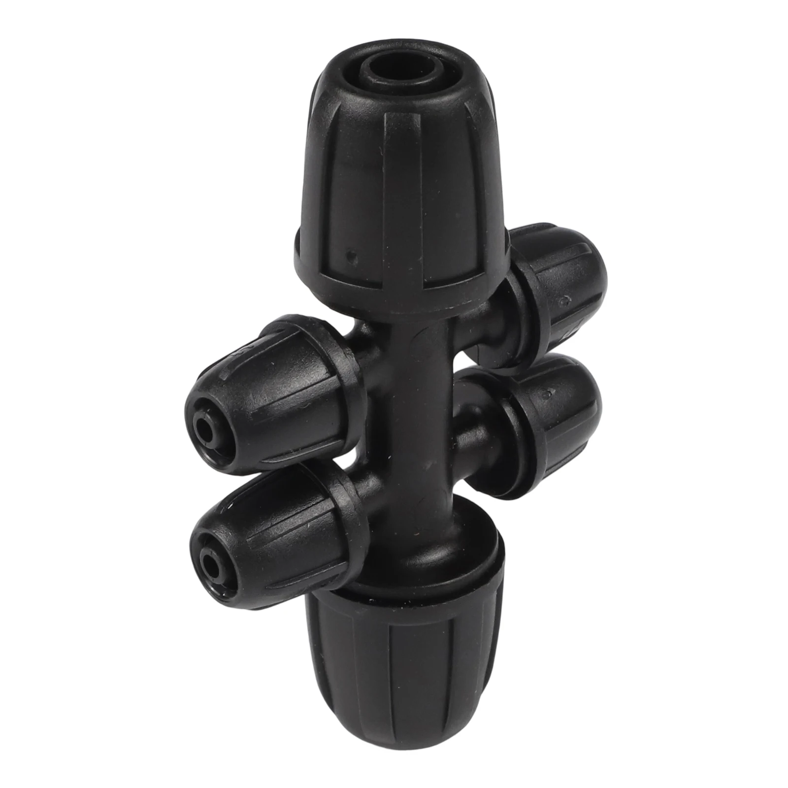 30 Pack Locked Barbed Tee Connectors for 8/12mm Tubing 6 Way Irrigation Fittings for Efficient Water Distribution