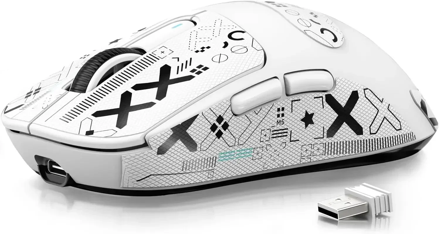 ATTACK SHARK X3 PAW3395 Bluetooth 2.4G Tri-Mode Connection Mouse 26kdpi 650IPS Lightweight Macro Gaming Mouse Computer Accessory