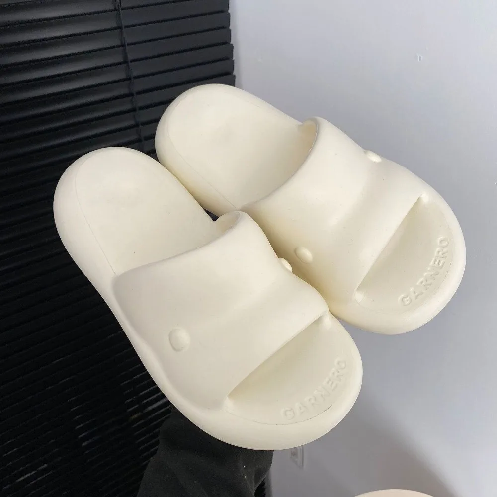 

Casual Creative Soft EVA Slippers Non-Slip Comfortable Thick Soles Sandal Cute Solid Color Men Women Slippers Unisex