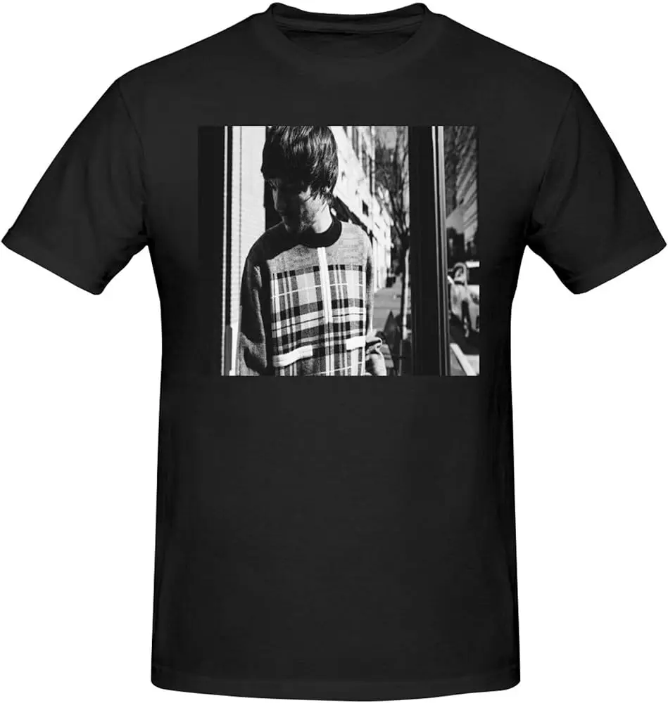 Mitman Louis Music Tomlinson t-Shirts Men's Summer Cotton Casual Crew Neck Short Sleeve Shirt Unisex tees Black