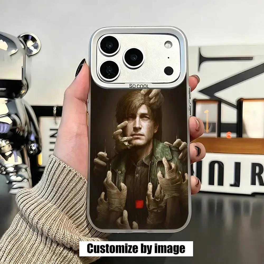 Silent Hill James Sunderland Game Phone Case For iPhone 17,16,15,14,13,12,11 Plus,Pro Max,XS,Colorful Silver Phone case Funda