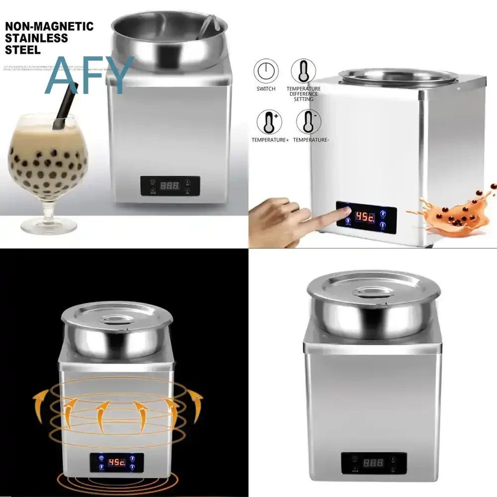 Commercial 7L Multi Cooker for Tapioca Pearl Boiling Machine for Milk Tea Insulation Pot for Warm Soup Pot Stainless Steel