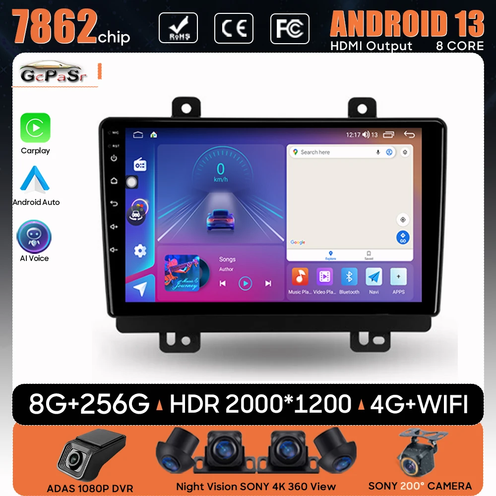 

Car Radio Android 13 Carplay For Chery Tiggo 7 1 2016 - 2020 GPS Navigation 5G Video Unit Auto Stereo Wifi Head No 2din DVD Dash