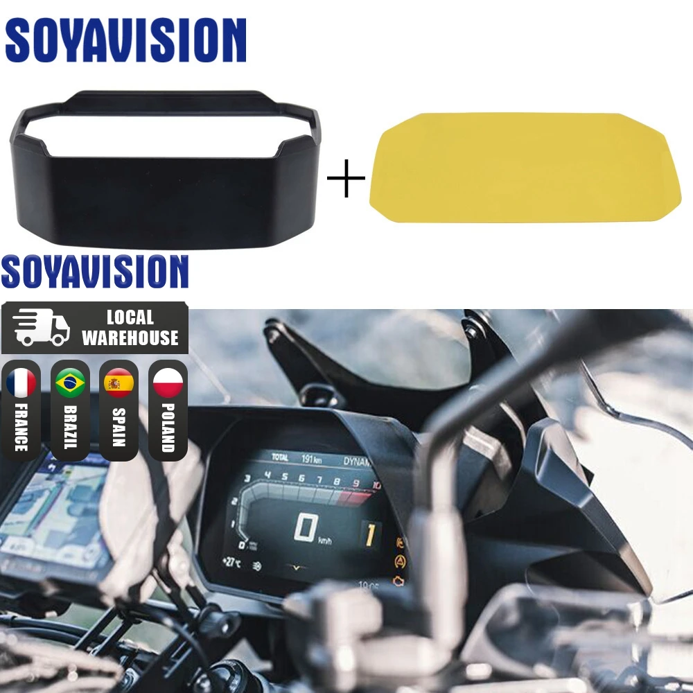 Motorcycle Accessoroes Speedometer sun visor with protection film For BMW R1200GS F850GS F750GS F 850GS 750GS 1250GS Adventure