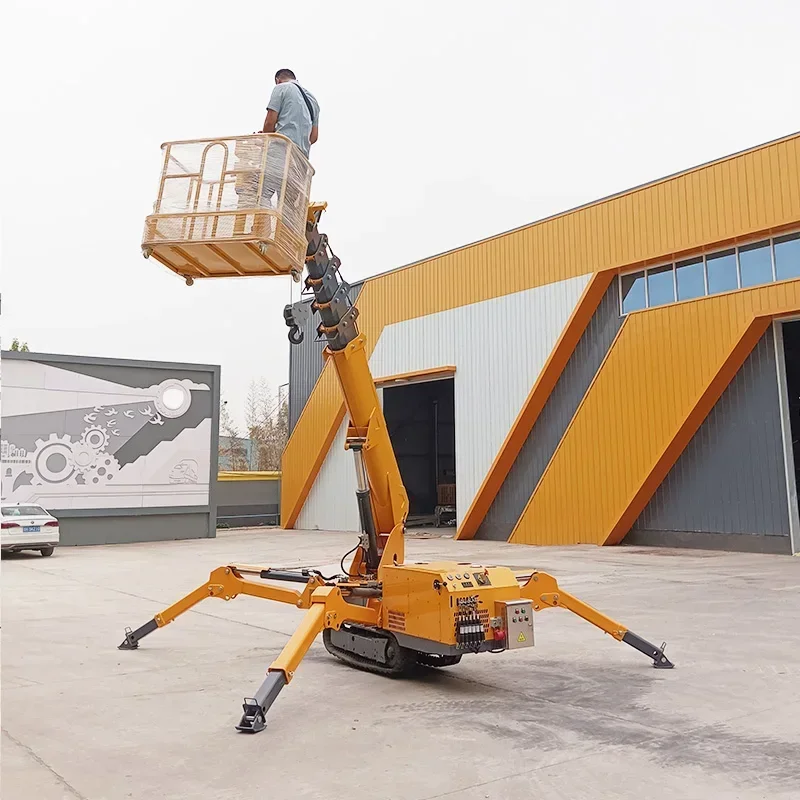 Mobile Spider Crane 3tons Telescopic Boom 360 Degree Mini Crawler Hydraulic Crane Lifting 2025 Hot Salr High Quality