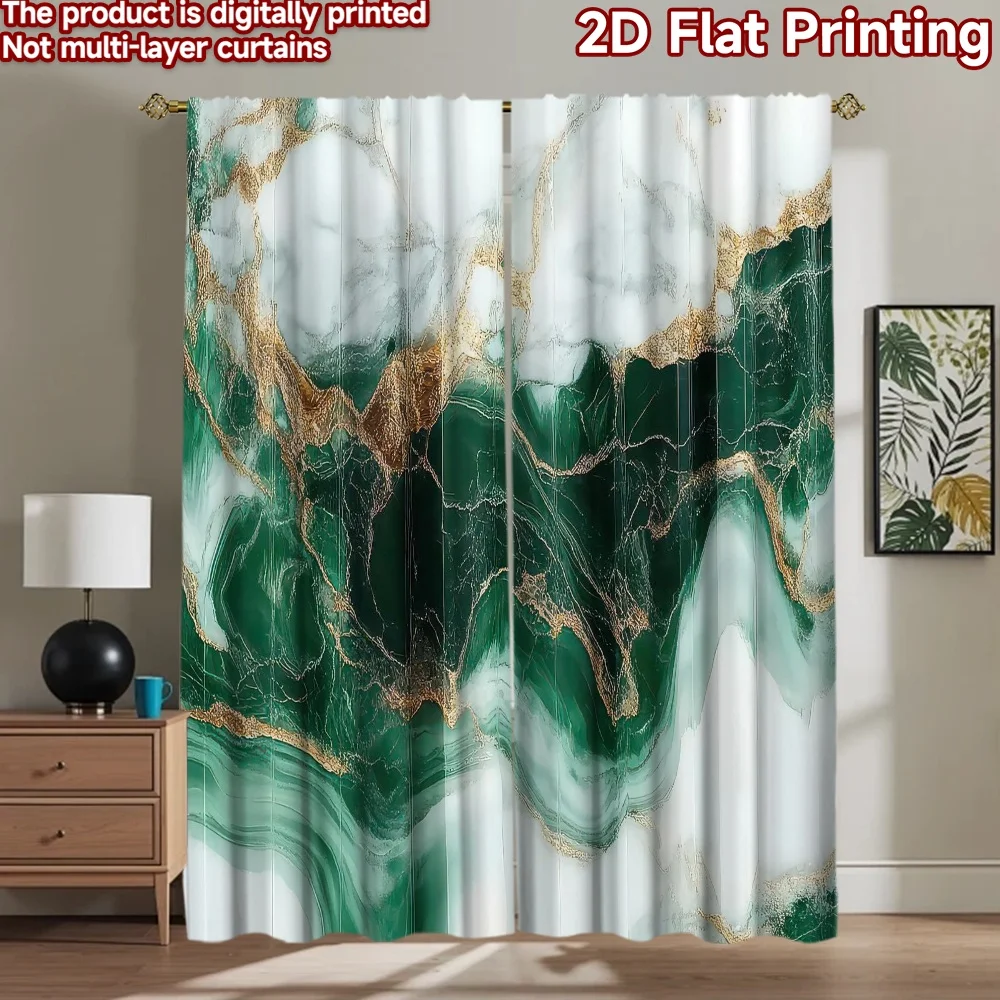 

1pc 2D flat Photography Backdrop Popular Tapestry Emerald Marble Waves 100% Polyester Party Decorations Perfect for Holiday
