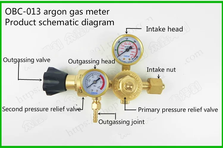 

Obenz energy-saving valve argon argon table adjustable type energy-saving gas argon regulator Wang