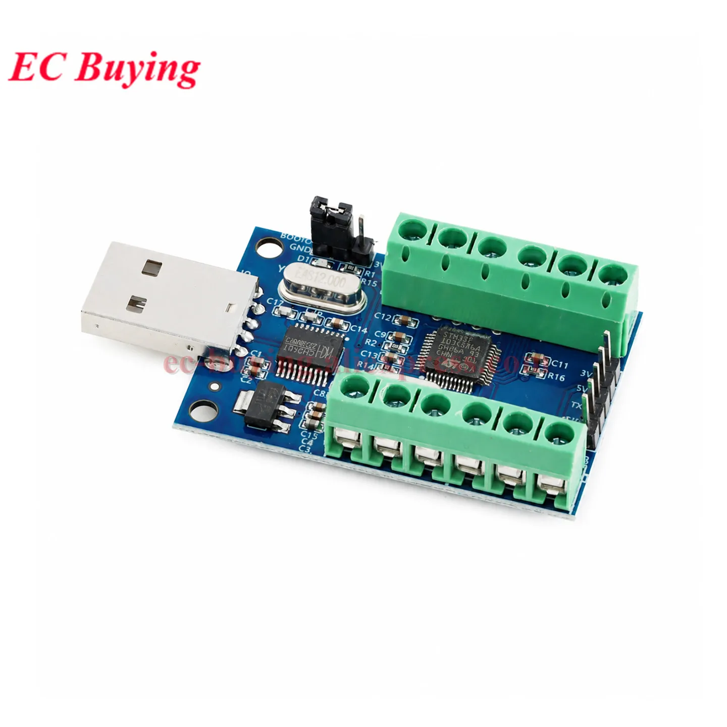 12Bit USB Interface Channels 10 16 Channel Bit AD Sampling ADC Data Acquisition STM32 UART Communication Module 3.3V 5V