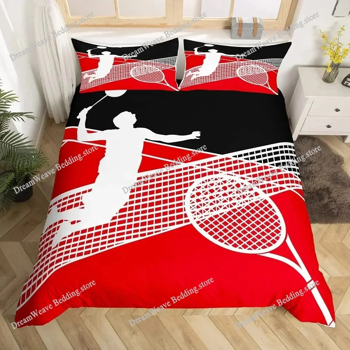 Badminton Bedding Set Duvet Cover 3d Bedding Fashion Design Decoration King Duvet Cover Set Double Bed Set Bedding Sets963