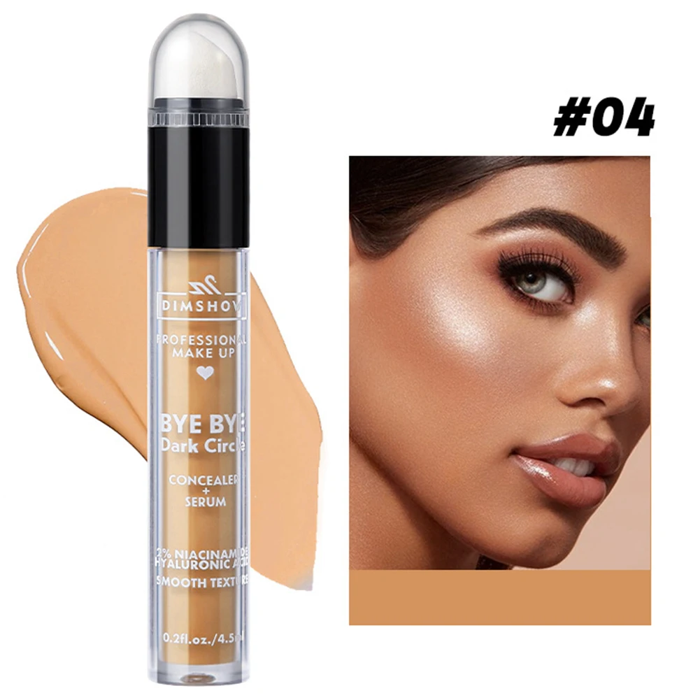 

Multi-Use Pot Concealer Under Eye Concealer with Sponge Head Full Coverage Crease-Proof for Dark Circles Blemishes