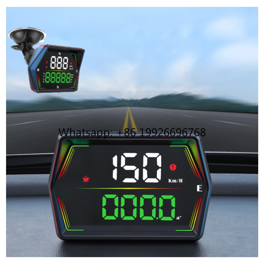 

Новейший обновленный проекционный дисплей HUD G21 для автомобиля: спидометр, одометр, GPS, USB Type-C, для всех автомобилей