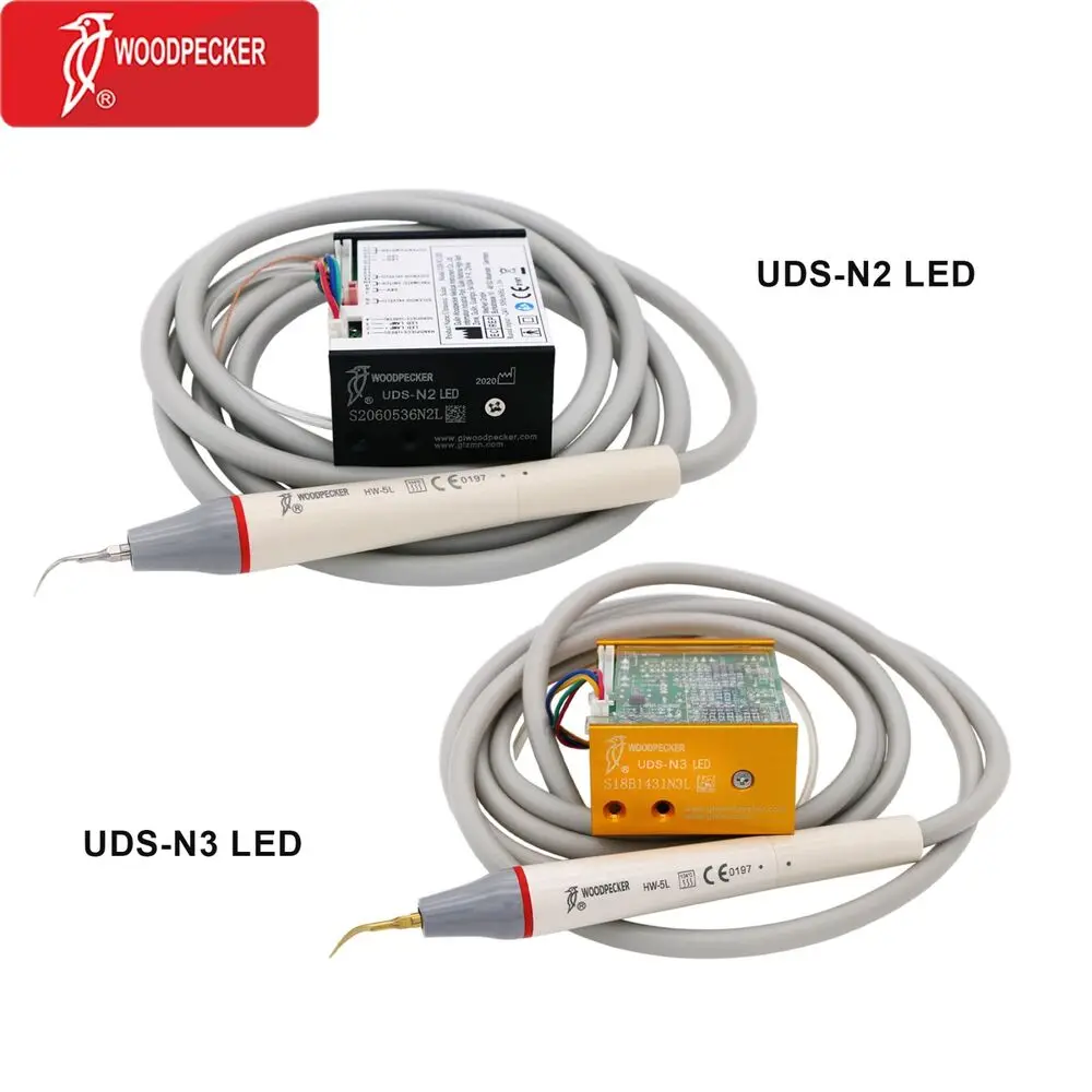 Woodpecker Dental Built-in Ultrasonic Piezo Scaler Handpiece UDS-N2 LED UDS-N3 LED EMS for Dental Chair